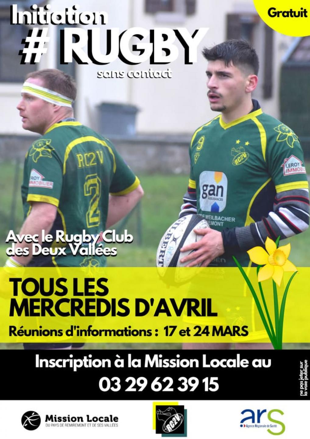 Initiation rugby sans contact